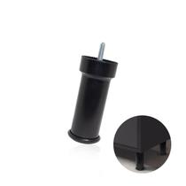 Pé Para Sofá E Cama Box Cor Preto 11cm