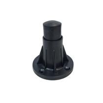 Pe Plastico Preto Regulavel Para Balcão ou Gondola Kit 4 Pe Plastico Preto Regulavel Para Balcão ou Gondola Kit 4