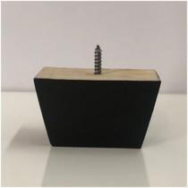 Pé Retangular Madeira Sofás Estofados 6cm - Kit 5un - Celica