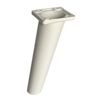 Pé Retrô de Plástico Branco Resistente para Móveis Cômoda Design Clássico e Fácil Instalação