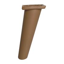 Pé Retrô de Plástico Marrom Resistente para Móveis Cômoda Design Clássico e Fácil Instalação