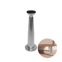 Pé Távola de Alumínio Escovado de 15 Cm Com Regulagem Para Armários E Móveis Mk Pé Távola de Alumínio Escovado de 15 Cm Com Regulagem Para Armários E Móveis Mk