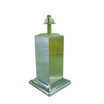 Pé tubo quadrado em alumínio cromado caad Pé tubo quadrado em alumínio cromado caad