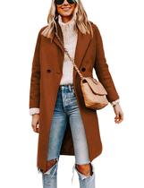 Pea Trench Coat Tanming, mistura feminina de lã trespassada