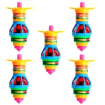 Peão Giratório com Luz LED Infantil Brinquedo Educativo Colorido Giro Automático Iluminado Peão Giratório com Luz LED Infantil Brinquedo Educativo Colorido Giro Automático Iluminado