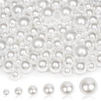 Pearl Beads MACIOZE White No Hole 2000 unidades (4-20 mm) para artesanato
