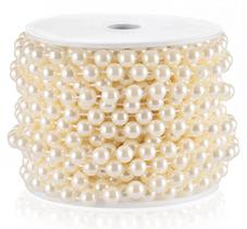 Pearl Garland ZJJZGYXINTAI Craft String Pearls 8 mm x 10 m marfim