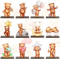 Peça central de mesa Barydat Teddy Bear Baby Shower Decor x12