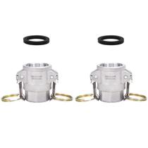 Peça de alumínio Camlock Fitting DERPIPE D 1 câmera feminina x 1 NPT Peça de alumínio Camlock Fitting DERPIPE D 1 câmera feminina x 1 NPT