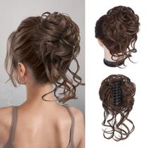 Peça de cabelo Hair Bun Claw Clip para mulheres em fibra sintética Peça de cabelo Hair Bun Claw Clip para mulheres em fibra sintética