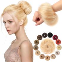 Peça de cabelo Messy Bun KISANOF 100% real para cabelo humano morango Peça de cabelo Messy Bun KISANOF 100% real para cabelo humano morango