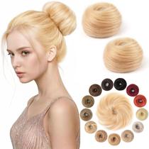Peça de cabelo Messy Bun KISANOF 100% real para cabelo humano morango Peça de cabelo Messy Bun KISANOF 100% real para cabelo humano morango