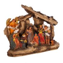 Peça de mesa de presépio, resina Kurt Adler, 18 cm, conjunto de 11 peças Peça de mesa de presépio, resina Kurt Adler, 18 cm, conjunto de 11 peças