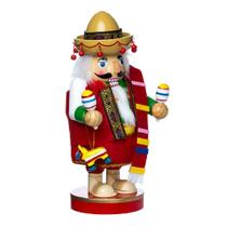 Peça de mesa Kurt Adler Mexican Nutcracker 26cm Chubby Collection Peça de mesa Kurt Adler Mexican Nutcracker 26cm Chubby Collection