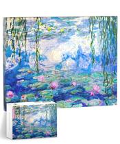 Peça de quebra-cabeça de arte de parede em tela Relax Monet Water Lilies 366 unidades