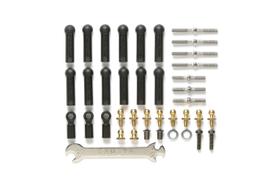 Peça de reposição Tamiya 54539 TT-02B Conjunto de hastes roscadas esquerda/direita Peça de reposição Tamiya 54539 TT-02B Conjunto de hastes roscadas esquerda/direita