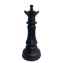 Peça de Xadrez Preta em Porcelana 18cm Rei ou Rainha Modelo da Peça:Rainha Peça de Xadrez Preta em Porcelana 18cm Rei ou Rainha Modelo da Peça:Rainha