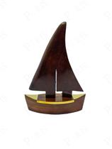 Peça Decorativa Barco em Madeira e Metal Dourado 25cm 15565-PL Peça Decorativa Barco em Madeira e Metal Dourado 25cm 15565-PL