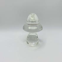 Peça Decorativa Cogumelo em Cristal 12x8cm