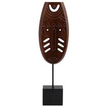 Peça Decorativa de Madeira Máscara Tribal 34,5cm NK0096 BTC Peça Decorativa de Madeira Máscara Tribal 34,5cm NK0096 BTC