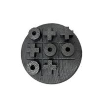 Peça Decorativa Jogo da Velha em Cimento Preto 18cm TMN3019 BTC Peça Decorativa Jogo da Velha em Cimento Preto 18cm TMN3019 BTC