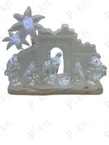 Peça Decorativa Sagrada Familia Presépio Branco 23cm 14660-PL