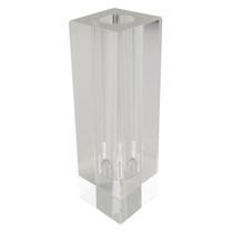 Peça Decorativa Solitário de Cristal Transparente 5x5x19,5cm - BTC