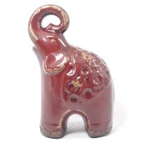 Peça Elefante Garibaldi Decorativo Cerâmica Vermelha IP0260