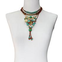 Peça multicolor, materias importados variados, ZAMAC, ABS Bijuteria Feminina CamargoMarkiori CX-9584