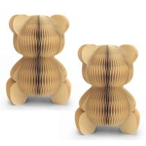 Peças centrais Bear Honeycomb, 10 peças para decoração de chá de bebê