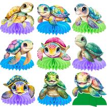 Peças centrais de festa Candy Chef Turtle Theme 12 unidades