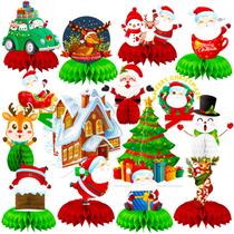 Peças Centrais de Natal Honeycomb - 15 Unidades - NICOWARM