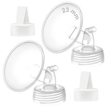 Peças de bomba de mama Maymom Flange de 23 mm com válvula de bico de pato