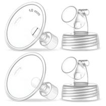 Peças de bomba de mama Maymom Flanges de pescoço largo de duas peças Maymom de 10 mm