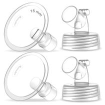 Peças de bomba de mama Maymom, flanges de pescoço largo de duas peças Maymom de 15 mm