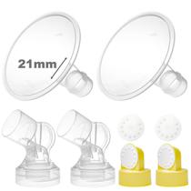 Peças de bomba de mama NENESUPPLY, flanges de 21 mm compatíveis com Medela