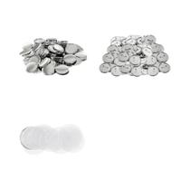 Peças De Botão DIY De 25mm-75mm, 100-200 Peças, Suprimentos De Distintivo Redondo De Metal Para