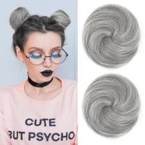 Peças de cabelo REECHO Space Bun Mini Claw Clip Coque de cabelo falso