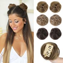 Peças de cabelo REECHO Space Bun Mini Claw Clip Coque de cabelo falso