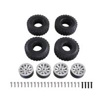 Peças De Carro RC Em Escala 1/12 1/16, Pneus Com Clip E Cubos De Metal Para Feiyu JJRC WPL Peças De Carro RC Em Escala 1/12 1/16, Pneus Com Clip E Cubos De Metal Para Feiyu JJRC WPL