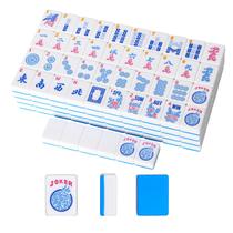 Peças de Mahjong GUSTARIA 166 un. Azul 3 x 2,3 x 1,3 cm Peças de Mahjong GUSTARIA 166 un. Azul 3 x 2,3 x 1,3 cm