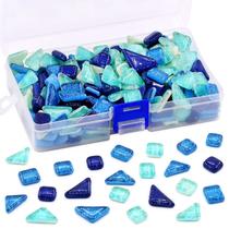 Peças de mosaicos de vidro Sweet 1Ib Vitrais para artesanato, cores e padrões mistos (mosaicos E) Peças de mosaicos de vidro Sweet 1Ib Vitrais para artesanato, cores e padrões mistos (mosaicos E)