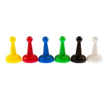 Peças de peões Super Z Outlet sortidas 2,54 cm, multicoloridas x24 Peças de peões Super Z Outlet sortidas 2,54 cm, multicoloridas x24