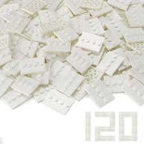 Peças de placas: azulejo branco modificado 3x4 com 4 pinos (120 unidades) Peças de placas: azulejo branco modificado 3x4 com 4 pinos (120 unidades)