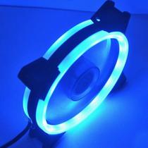 Peças de refrigeração do sistema de computador azul universal multi cores led case fan ring cool pc computador case fan game movies