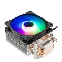 Peças de refrigeração do sistema de computador radiador cpu cooler kit dissipador de calor para intel lga775/115x amd am2+/ am3/am4 rgb led