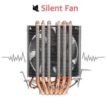 Peças de refrigeração do sistema de computador ventilador do refrigerador da CPU de torre dupla ventiladores de refrigeração do tubo de calor ventilador do dissipador de calor