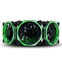 Peças de refrigeração do sistema de computador verde 12cm rgb pc ventilador de refrigeração de energia do computador 12cm led ventilador refrigerador silencioso emissor de luz