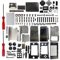 Peças de Reparo para Carcaça de Console de Jogos Atualizada Compatível com Nintendo 3DS com Ferramentas (Preto) Peças de Reparo para Carcaça de Console de Jogos Atualizada Compatível com Nintendo 3DS com Ferramentas (Preto)