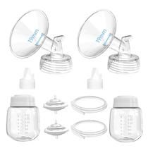 Peças de reposição para bomba Spectra compatíveis com S1/S2/9 Plus, não são acessórios originais, inserções de flange incluem flange de 19 mm, válvulas duckbill, protetores contra refluxo, tubos e frascos